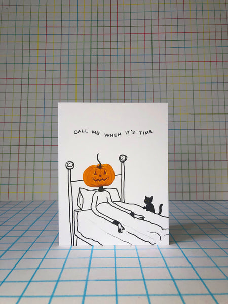 Call Me Halloween Card