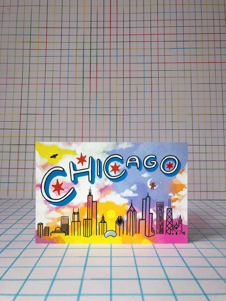 Chicago Skyline Postcard