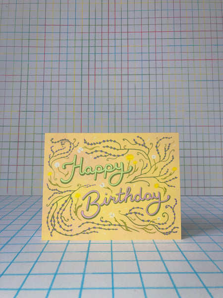Dandelion Birthday Card