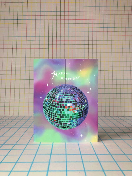 Disco Ball Birthday Card