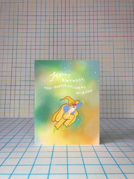 Happy Birthday Inspirational Wizard Card