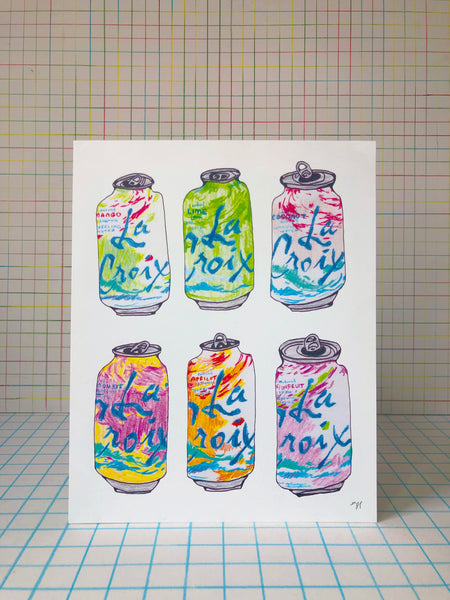 La Croix Menu Print