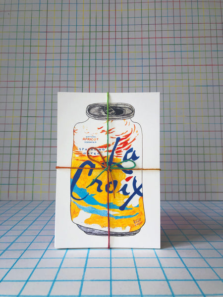 Set of all 13 La Croix Can Postcards