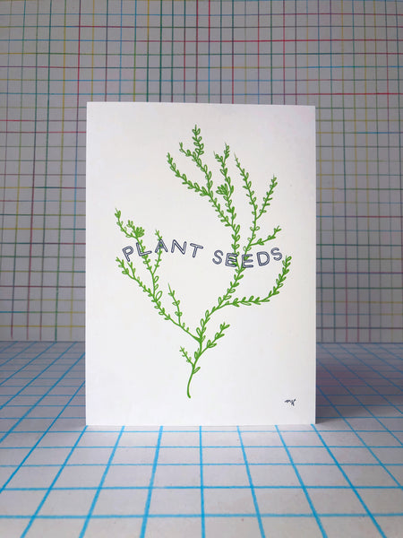 Plant Seeds Vine Print