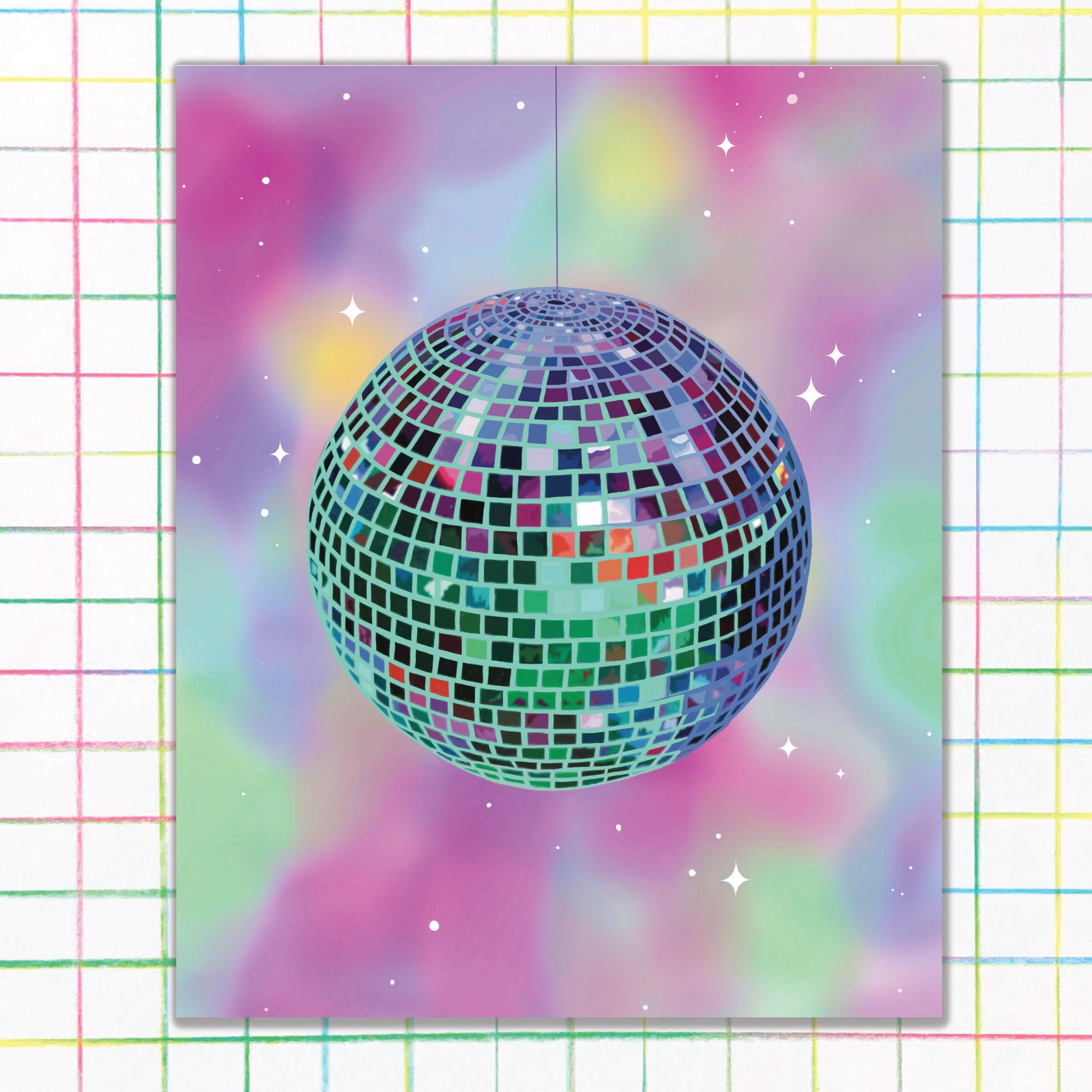 Disco Ball Print