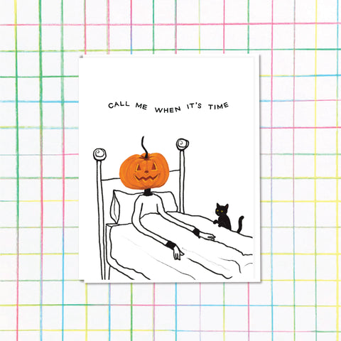 Call Me Halloween Card
