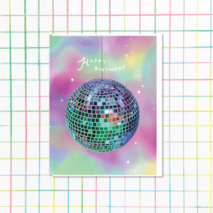 Disco Ball Birthday Card