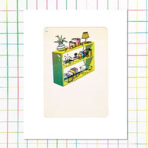 Flashcard Shelf Print