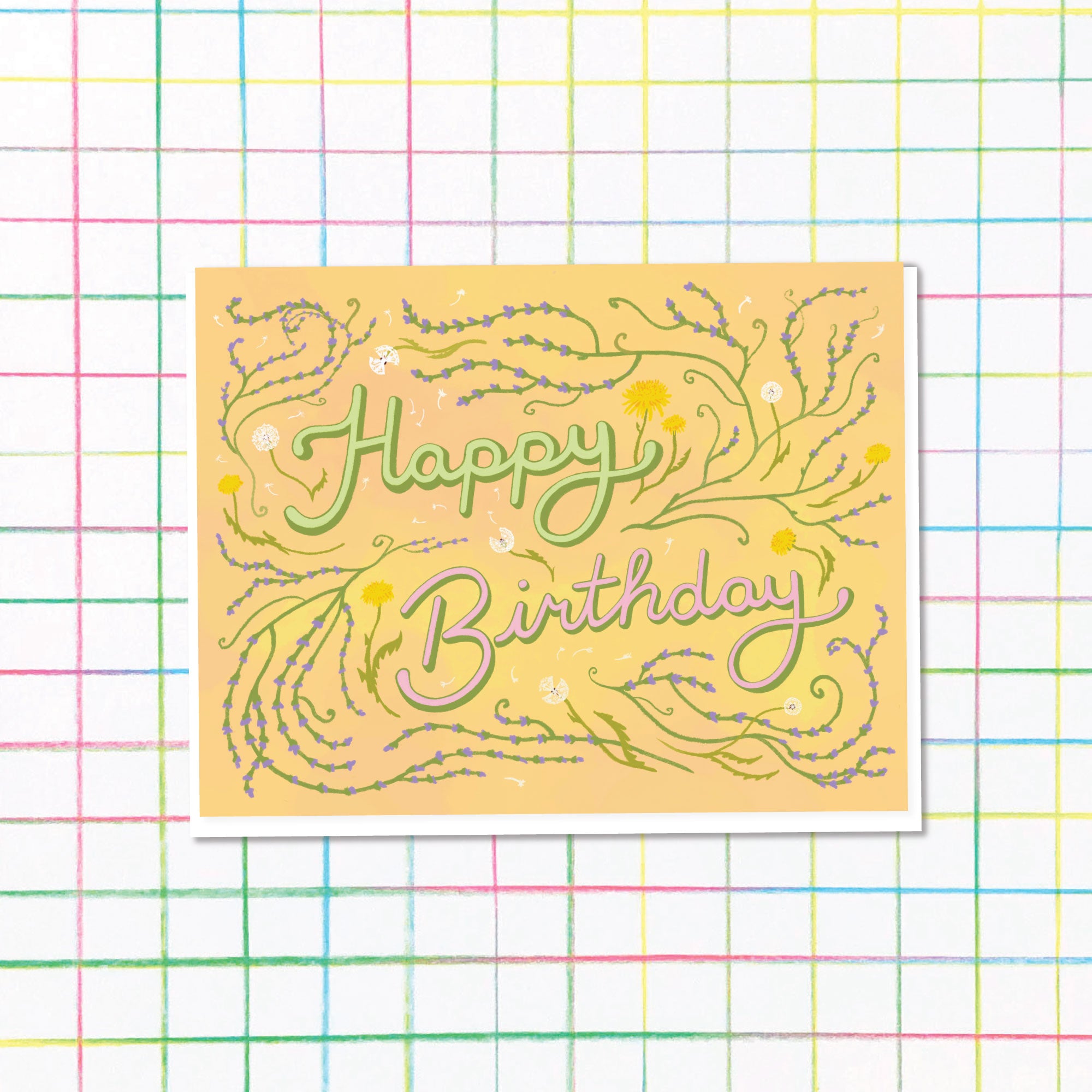 Dandelion Birthday Card