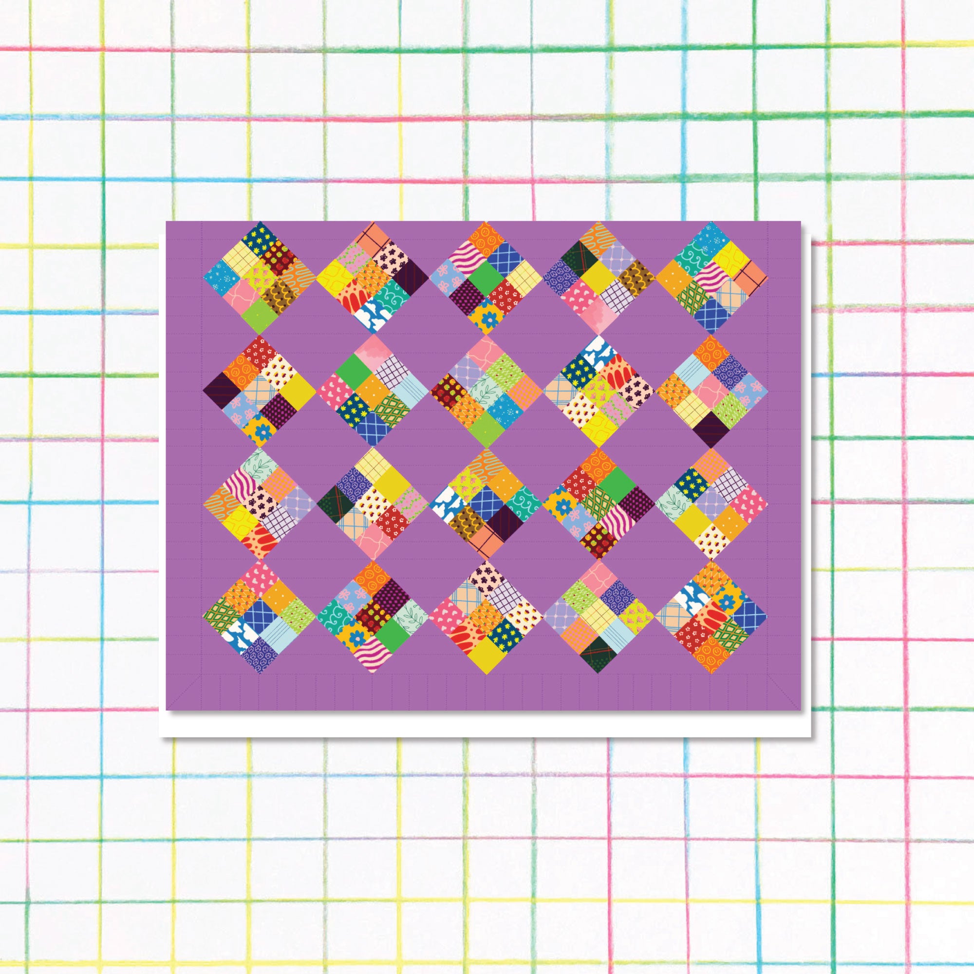 Purple Quilt Card