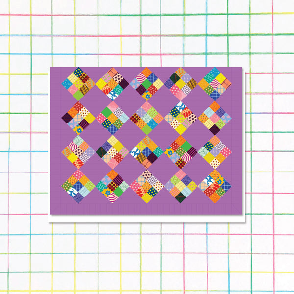 Purple Quilt Card