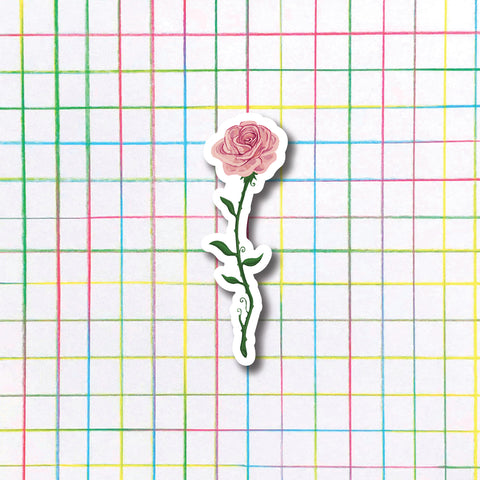 Pink Rose Sticker