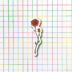 Red Rose Sticker