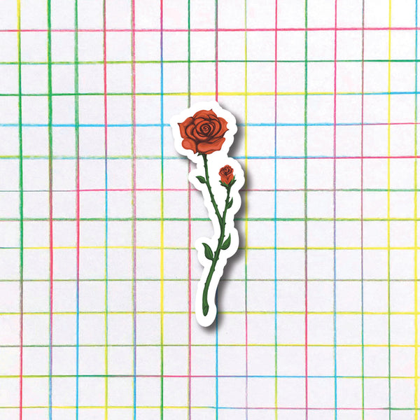Red Rose Sticker